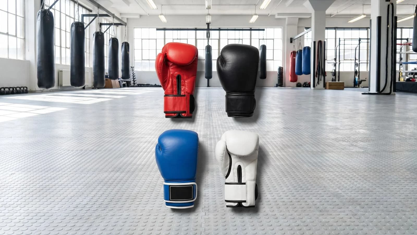 Ranking rękawic Everlast na tle siłowni bokserskiej